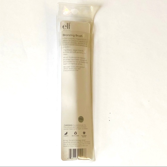 2 Pk Elf Bronzing Blush Contour Highlight Brush Soft Synthetic Vegan - Picture 4 of 7